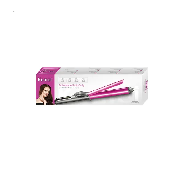 Kemei KM-5629 Portable Automatic Electric Curling Iron 70W High Power Temperature Adjustable Professional Hair Curlers – View 4