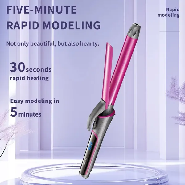 Kemei KM-5629 Portable Automatic Electric Curling Iron 70W High Power Temperature Adjustable Professional Hair Curlers – View 5