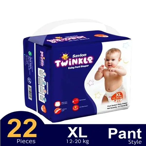 Twinkle Advanced Leakage Guard Pant System Baby Diaper – Quantity: 22 pcs – View 2