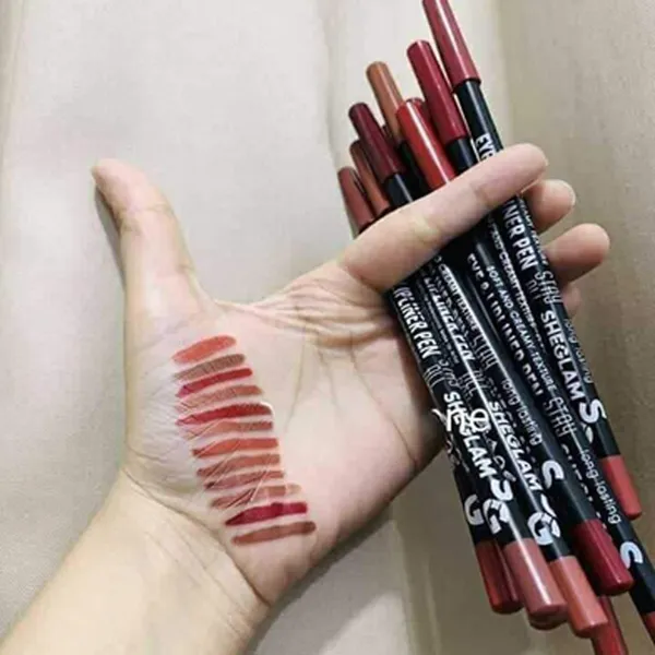 Sheglam Professional 12 Pencils Natural Waterproof Soft Lip Liner – View 3