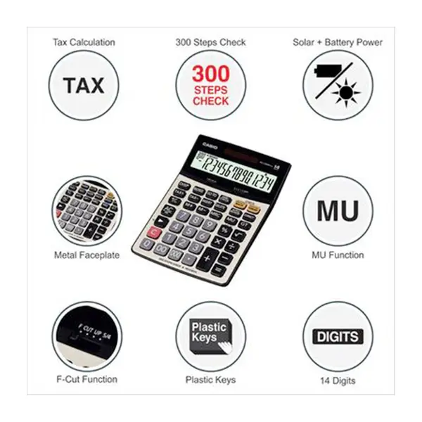 Casio DJ-240DPLUS Check and Recheck Desktop Calculator – View 3