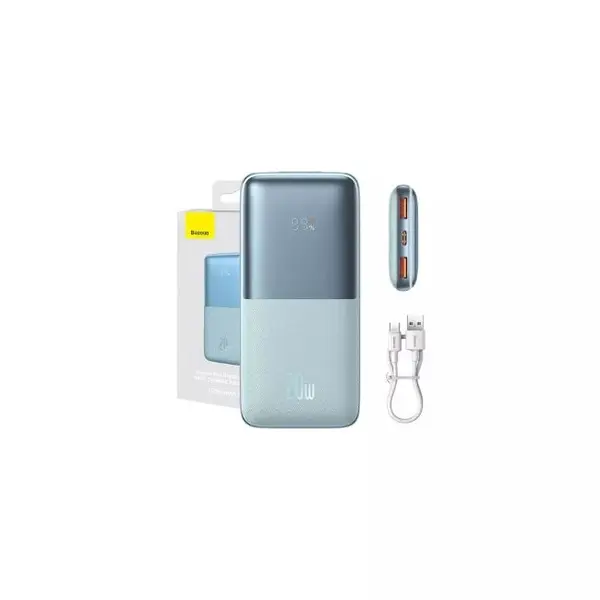 Baseus Bipow Pro Digital Display Fast Charge Power Bank – Color: Blue – View 3
