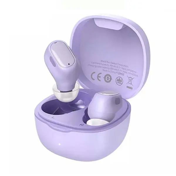 Baseus WM01 Enock True Wireless Bluetooth Earbuds – Color: Purple – View 1