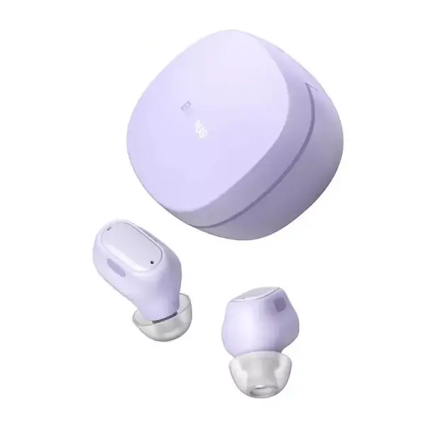 Baseus WM01 Enock True Wireless Bluetooth Earbuds – Color: Purple – View 2