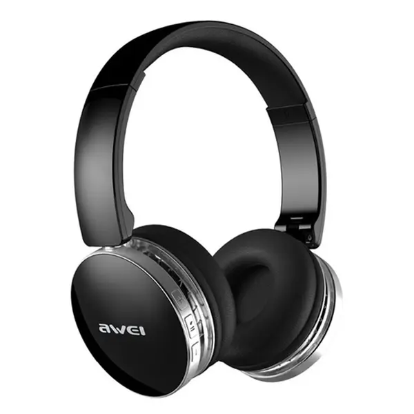 Awei A500BL Wireless bluetooth Stereo Headset – Color: Black – View 1
