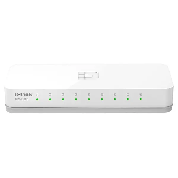 D-Link DGS-1008C 8-Port Gigabit Ethernet Network Switch – View 1