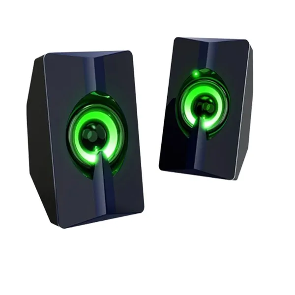 T-wolf S5 2.0 Wired USB Multimedia Speaker with LED Lighting – View 2