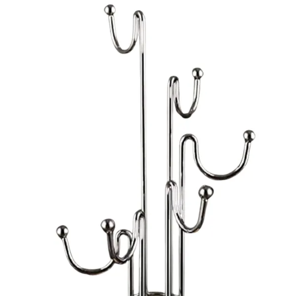 Wooden Cup Tree Stand 6 Hook Cup Holder  – View 2