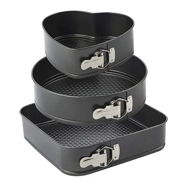 Non-stick Removable Bottom/Leak proof 3 pieces Cake Pan Maker – View 2