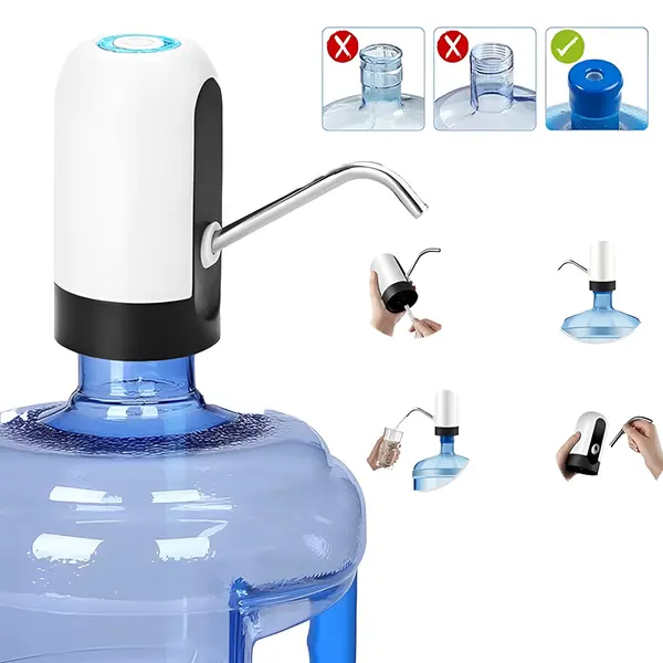 Portable USB Rechargeable & Easy to Use Water Dispenser Pump – View 3