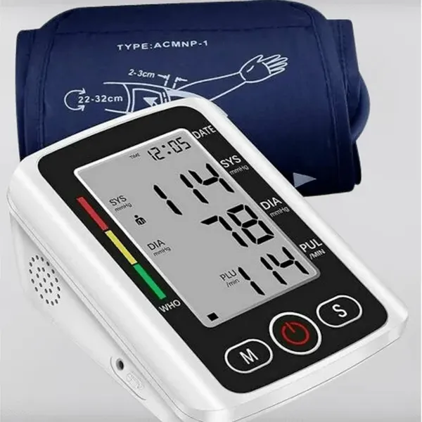 Electronic Blood Pressure Monitor with Voice Function – View 2