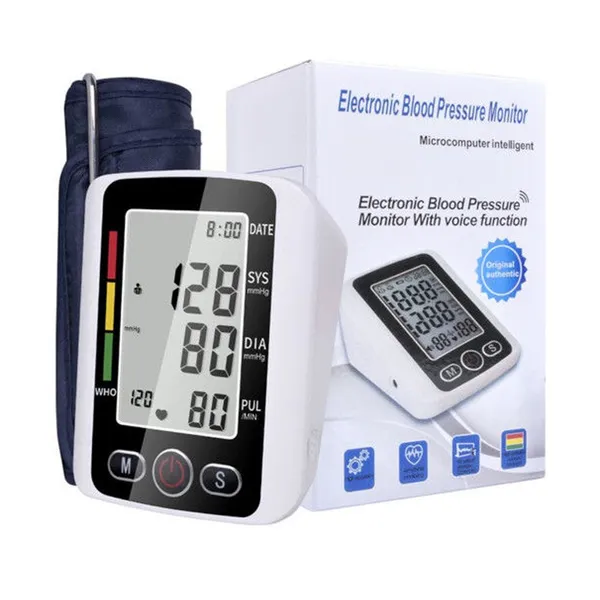 Electronic Blood Pressure Monitor with Voice Function – View 3