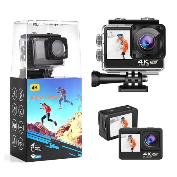 Ausek AT-S9R Combo 4K WiFi Action Camera – View 2