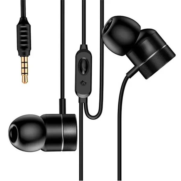 Baseus Encok H04 3.5mm Wired Sports Earphones – Color: Black – View 1