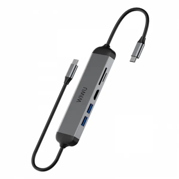 WiWu Alpha 521H 5 in 1 Type-C Hub – View 1