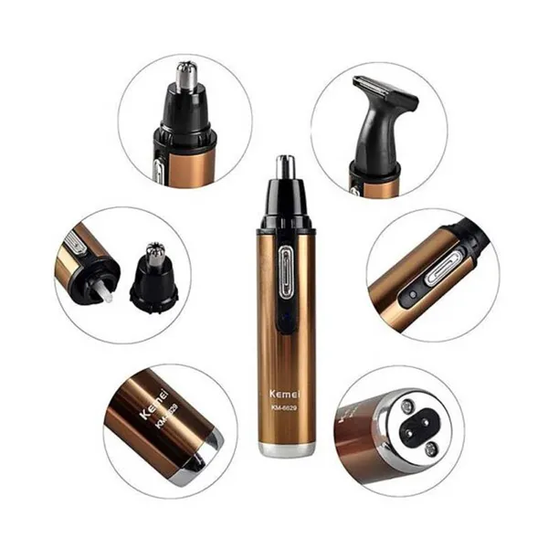 Kemei KM-6629 Rechargeable Hair and Nose Trimmer – View 1