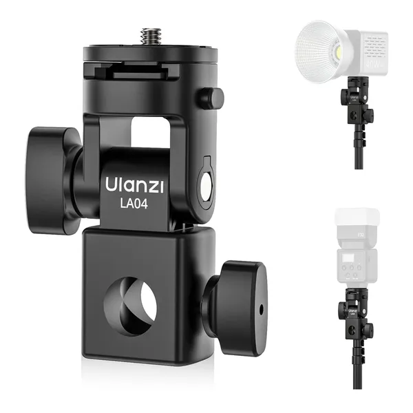 Ulanzi LA04 Universal Light Stand Adapter with 1/4" Cold Shoe Mount – View 1