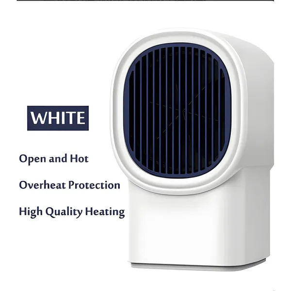 Portable Mini Room Heater 400W with Auto Oscillation – View 2