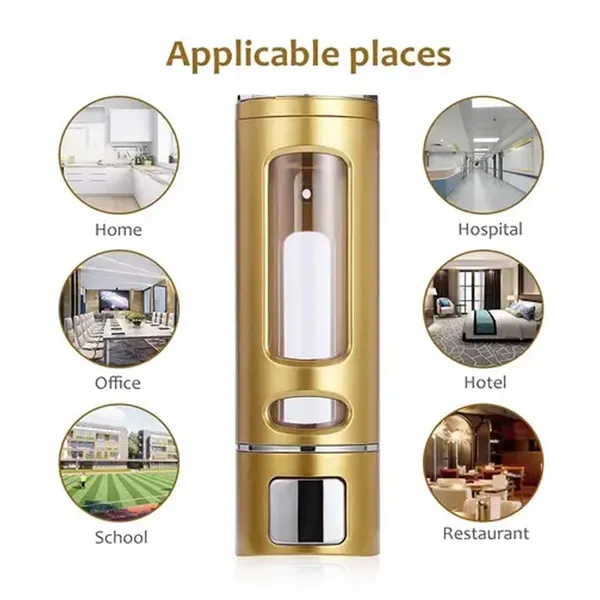 400ml Wall Mount Liquid Soap Dispenser For Bathroom Kitchen Dispenser – View 5