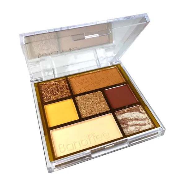 Technic Pressed Pigment Palette Banoffee Eyeshadow 7 Colour  – View 2