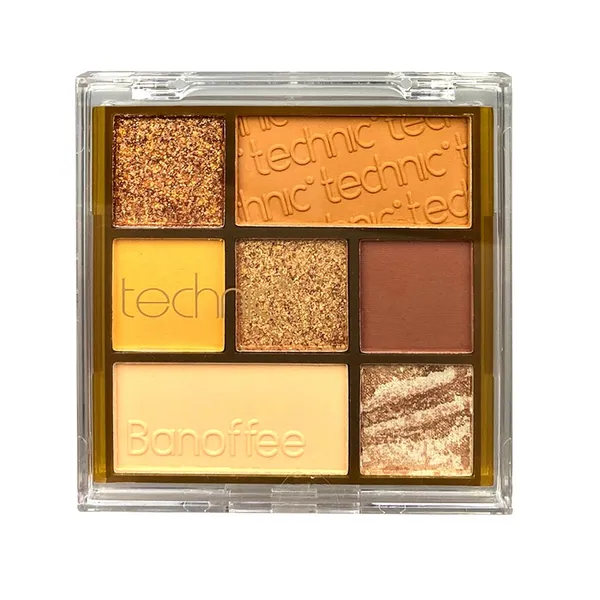 Technic Pressed Pigment Palette Banoffee Eyeshadow 7 Colour  – View 1