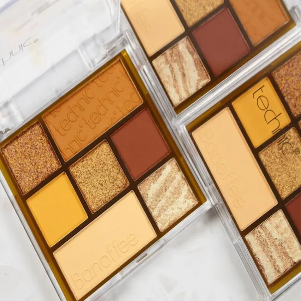 Technic Pressed Pigment Palette Banoffee Eyeshadow 7 Colour  – View 4
