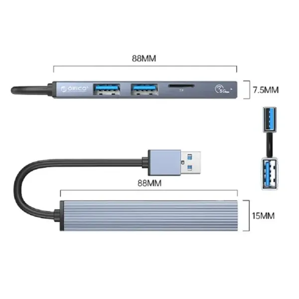 ORICO AH-12F 4 Port USB 3.0 HUB – View 4