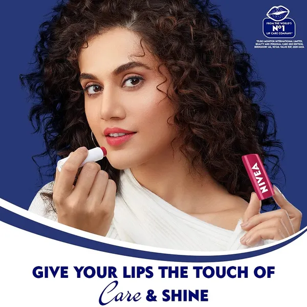 Nivea Cherry Shine Long Lasting Moisturisation Lip Balm – View 4