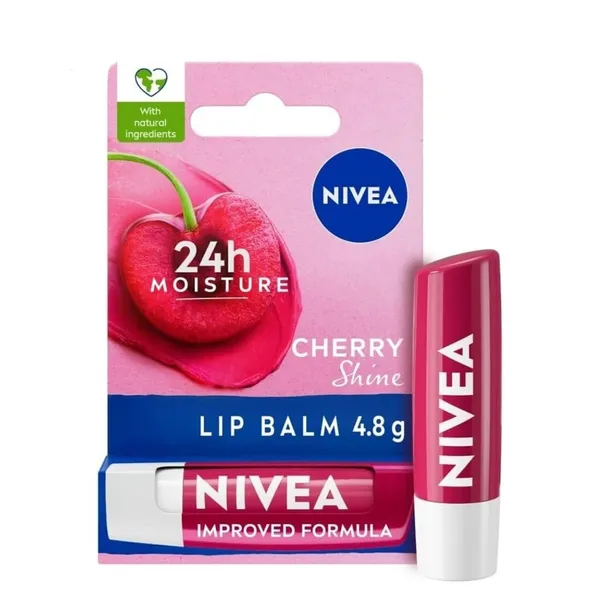 Nivea Cherry Shine Long Lasting Moisturisation Lip Balm – View 5