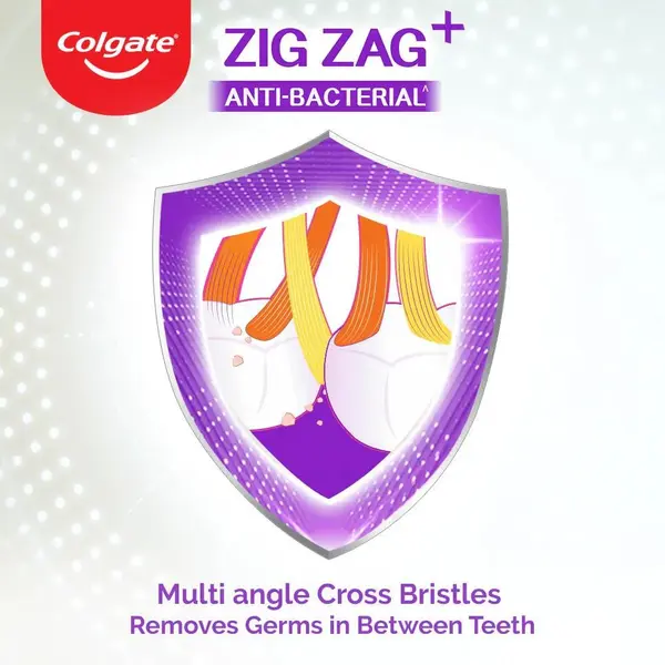 Colgate CPF7 ZigZag Anti Bacterial Toothbrush Pack of 3 – View 3