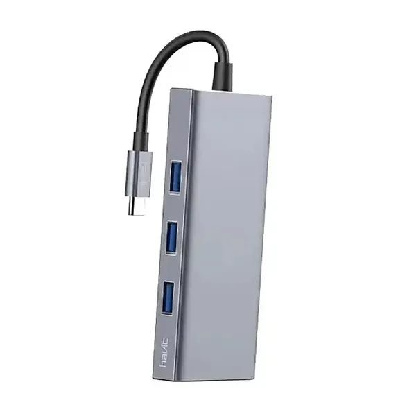 HAVIT H408 7 IN 1 USB TYPE-C HUB – View 2