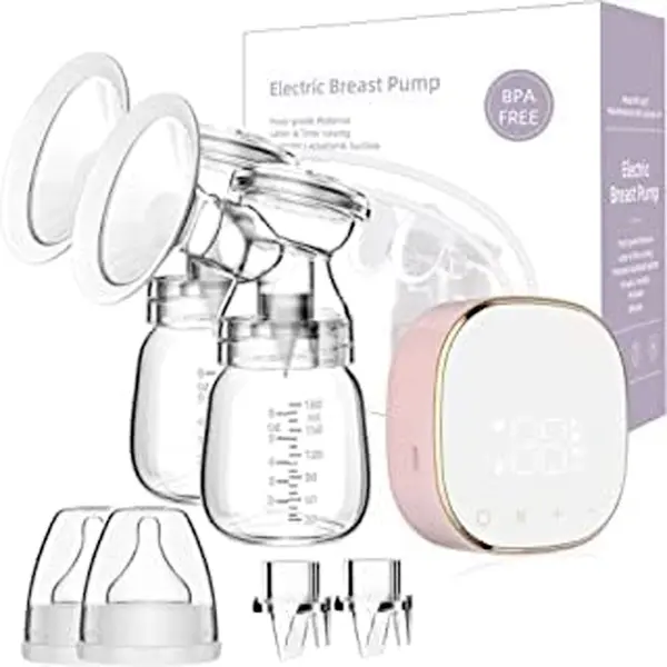 TOVVILD Double Portable Electric Breast Pump 3 Modes and 9 Suction Levels – View 2