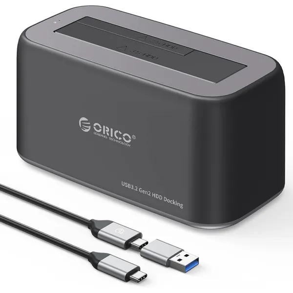ORICO 6819C3 2.5"/3.5" HDD/SSD Single Bay Dock – View 2