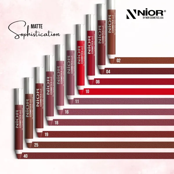 Nior Super-saturated Color Pencil 4 Matte Lipstick – View 4