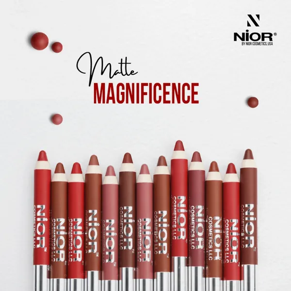 Nior Super-saturated Color Pencil 4 Matte Lipstick – View 3