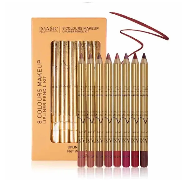 Imagic 8-Color Long Lasting Waterproof Professional Soft Smooth Colorful Matte Lip Liner – View 2