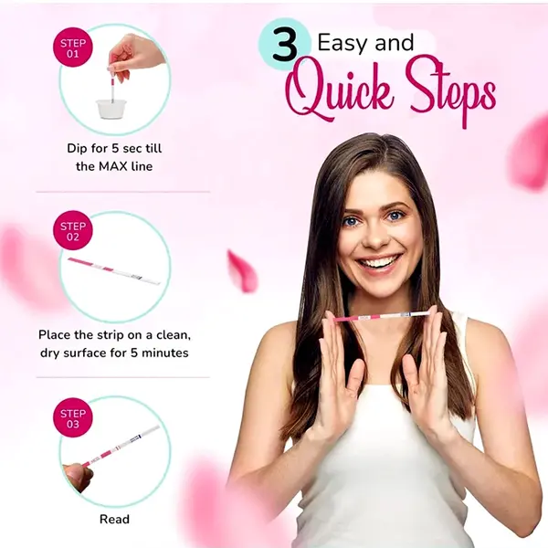 Getwell Get Sure Pregnancy Test Strip Urine HCG Check – View 4