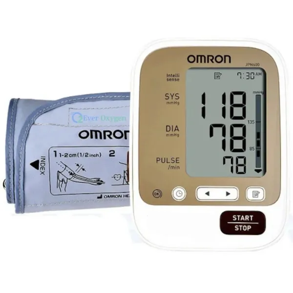 OMRON JPN600 LCD display Automatic Blood Pressure Monitor – View 2