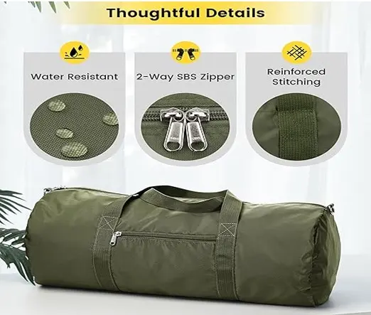 Vorspack 28 Inches Foldable & Lightweight Gym Bag for Men – Color: Green – View 3
