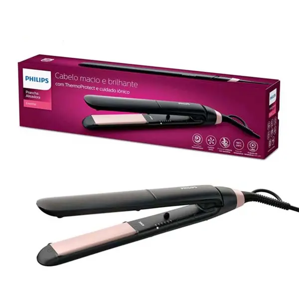 Philips BHS378 Essential ThermoProtect Black Hair Straightener  – View 2