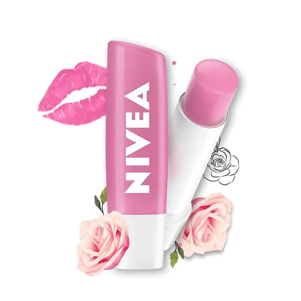 Nivea 24h+ Moisture Travel-friendly Stick Soft Rose Lip Balm – View 1