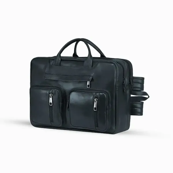 4G Cow Leather 2 in 1 Backpack Laptop & Official Hand Bag – View 2