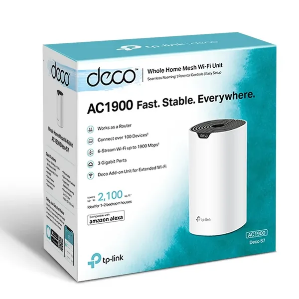 TP-Link Deco S7 AC1900 Dual Band Mesh Router 1-Pack – View 3