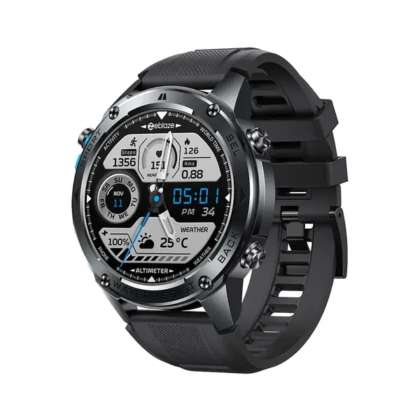 Zeblaze Stratos 2 Ultra Smartwatch AMOLED Display – Color: Black – View 3