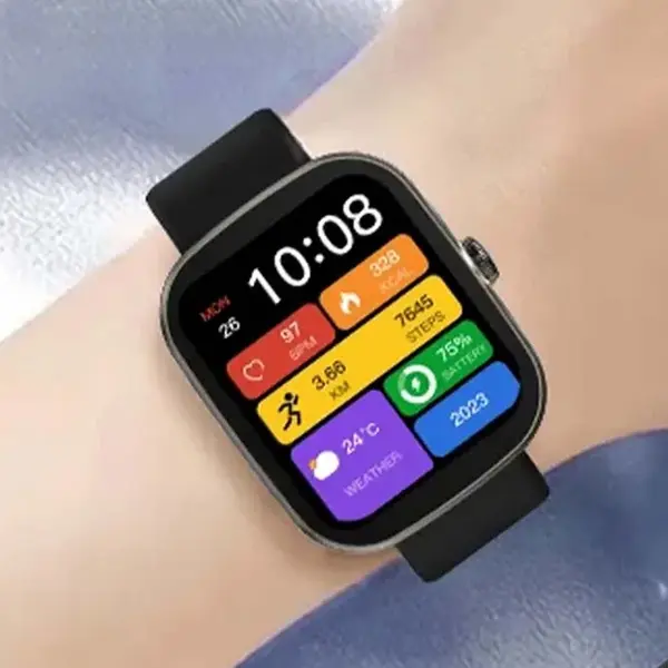 IMIKI Frame 2 Lite BT Calling Smart Watch – Color: Black – View 3