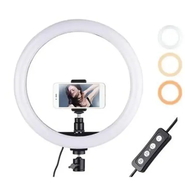 10 Inch LED Selfie Ring Light YouTube Video Live Makeup Lamp Photo Studio – View 2
