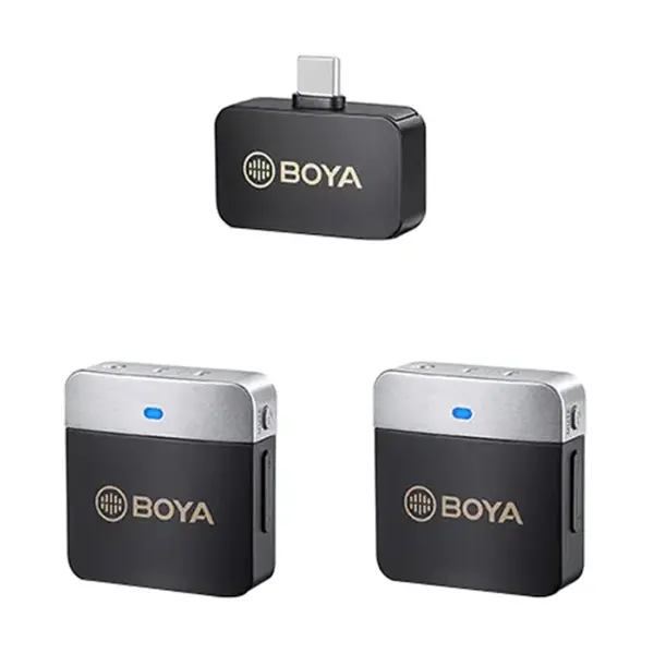 Boya BY-M1V4 Dual-Channel 2.4GHz Wireless Microphone System – View 1