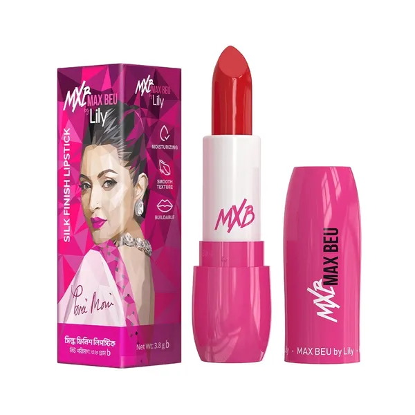 Max beu 54 Silk Finish Creamy Touching Lipstick – View 2