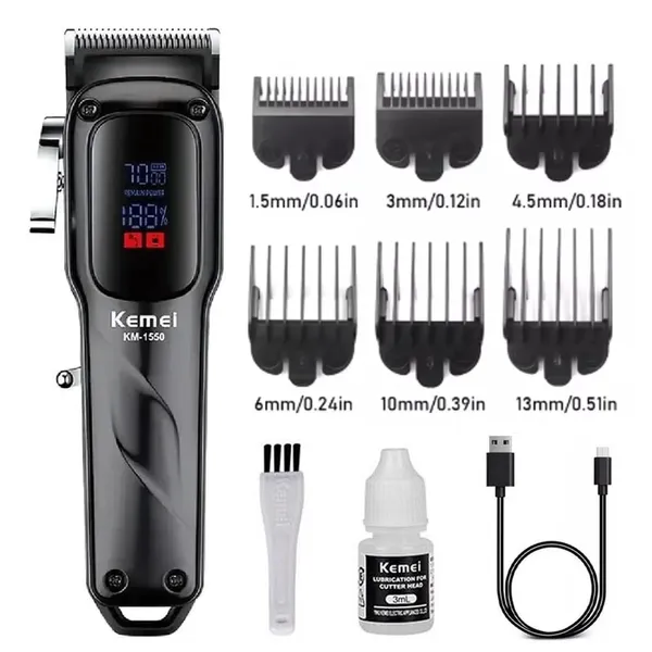 Kemei KM-1550 Professional Hair Clipper and Beard Trimmer Salon Series – View 1