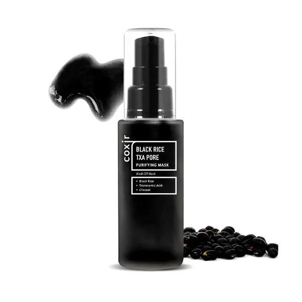 Coxir Black Rice TXA Blackhead Cleansing Pore Purifying Facial Mask 50ml – View 1